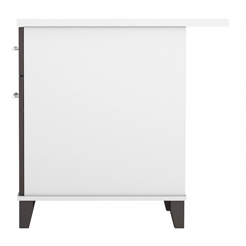 Bureau d'ordinateur de 152 cm avec tiroirs, bureau d'écriture pour bureau à domicile, plusieurs options de finition