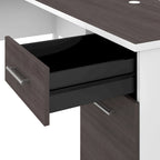 Bureau d'ordinateur de 152 cm avec tiroirs, bureau d'écriture pour bureau à domicile, plusieurs options de finition