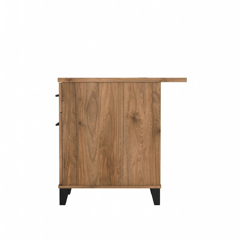 Bureau d'ordinateur de 152 cm avec tiroirs, bureau d'écriture pour bureau à domicile, plusieurs options de finition