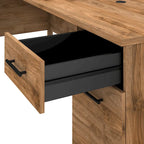 Bureau d'ordinateur de 152 cm avec tiroirs, bureau d'écriture pour bureau à domicile, plusieurs options de finition