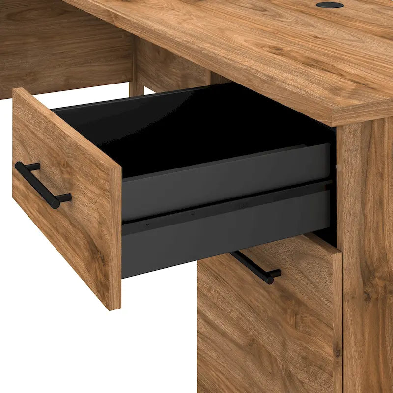 Bureau d'ordinateur de 152 cm avec tiroirs, bureau d'écriture pour bureau à domicile, plusieurs options de finition