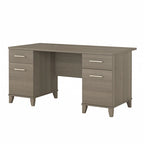 Bureau d'ordinateur de 152 cm avec tiroirs, bureau d'écriture pour bureau à domicile, plusieurs options de finition