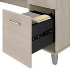 Bureau d'ordinateur de 152 cm avec tiroirs, bureau d'écriture pour bureau à domicile, plusieurs options de finition