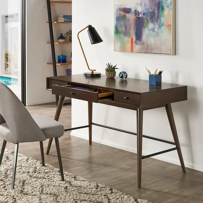 Bureau Aksel Wood 3 tiroirs par iNSPIRE Q Modern