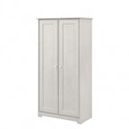 Meuble de rangement haut 79,8 cm (L) x 41,4 cm (l) x 155,2 cm (H), finition chêne expresso, étagères réglables