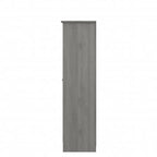Meuble de rangement haut 79,8 cm (L) x 41,4 cm (l) x 155,2 cm (H), finition chêne expresso, étagères réglables