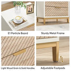 Tables de chevet avec tiroirs, Table de chevet moderne en bois clair pour chambres à coucher