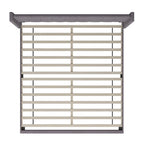 Meuble TV multifonctionnel de 71 po avec rangement, fini expresso, style contemporain