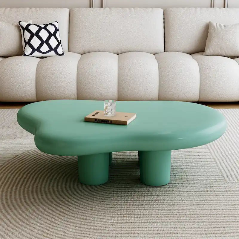 48,5 Table Basse Moderne Forme Nuage 4 Pieds