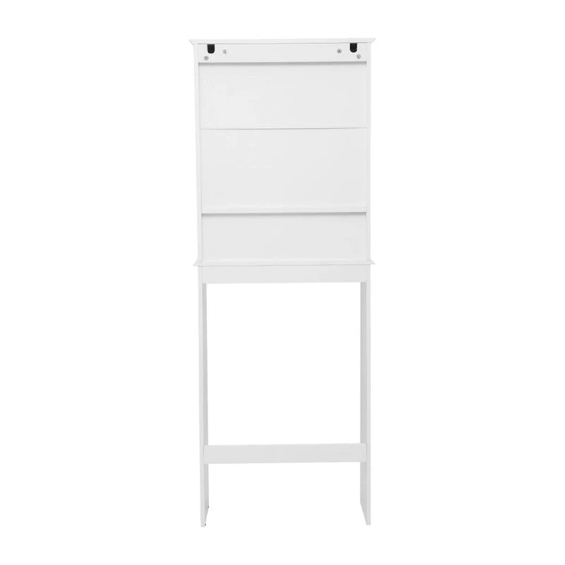 Armoire de salle de bain de style rustique à suspendre au-dessus des toilettes avec étagères et portes à fermeture magnétique