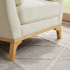 Fauteuil d'appoint moderne à accoudoirs évasés VANOMi 41.7