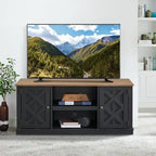 Meuble TV en bois brut imitation 54 po pour téléviseurs de 60 po - 54 po de largeur