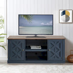 Meuble TV en bois brut imitation 54 po pour téléviseurs de 60 po - 54 po de largeur