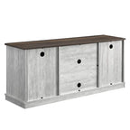 Meuble TV en bois brut imitation 54 po pour téléviseurs de 60 po - 54 po de largeur