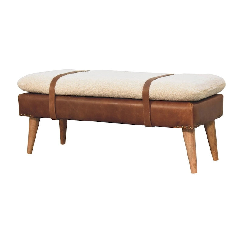 Banc en cuir Boucle Buffalo Hide