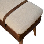 Banc en cuir Boucle Buffalo Hide