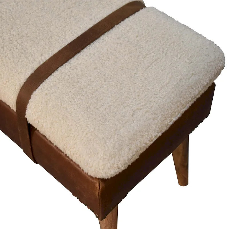 Banc en cuir Boucle Buffalo Hide