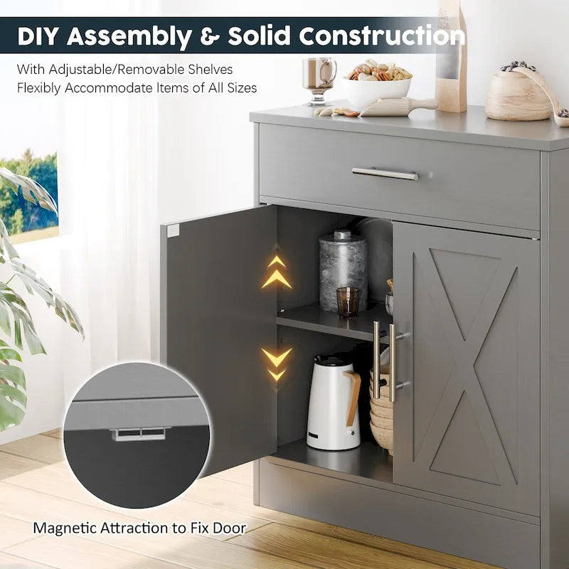 Buffet Futzca, Meuble de rangement de cuisine