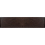 Console/Table d'appoint avec tiroirs de rangement et étagère inférieure - 63L x 14W x 30H
