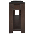 Console/Table d'appoint avec tiroirs de rangement et étagère inférieure - 63L x 14W x 30H