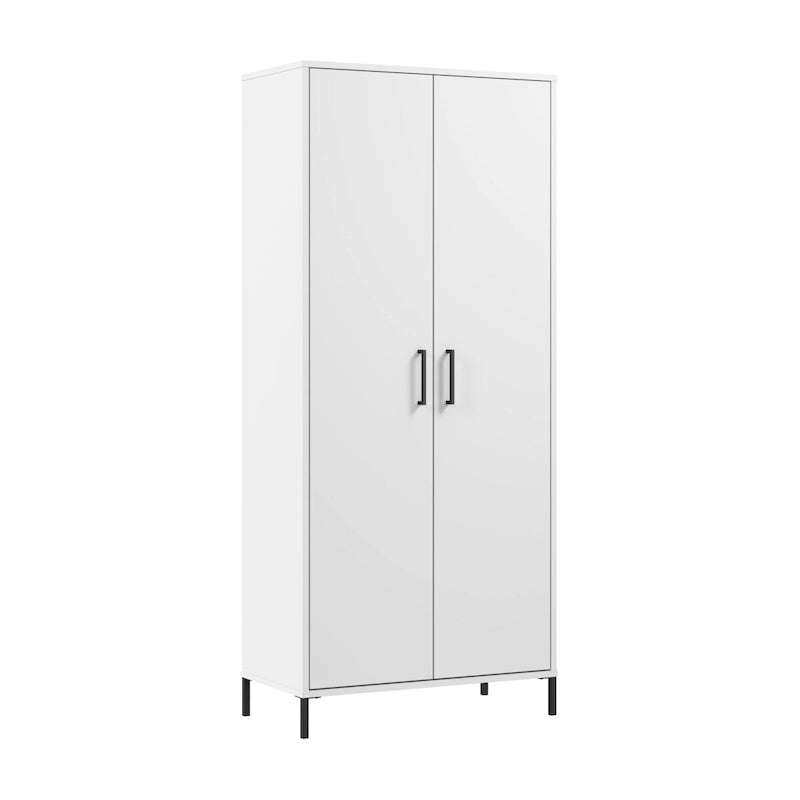Armoire de rangement haute avec portes, 4 étagères réglables, certifiée ANSI/BIFMA, pour bureau à domicile