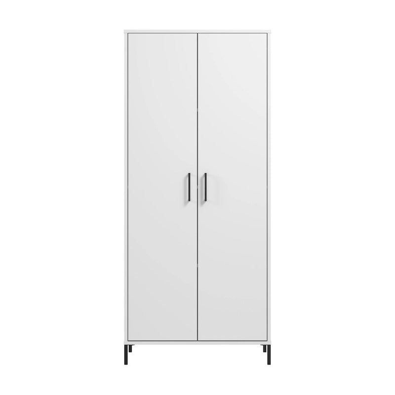 Armoire de rangement haute avec portes, 4 étagères réglables, certifiée ANSI/BIFMA, pour bureau à domicile