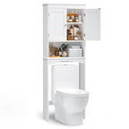 Meuble de rangement de salle de bain, Meuble de rangement WC, Étagère de salle de bain au-dessus des toilettes, Étagère WC gain de place