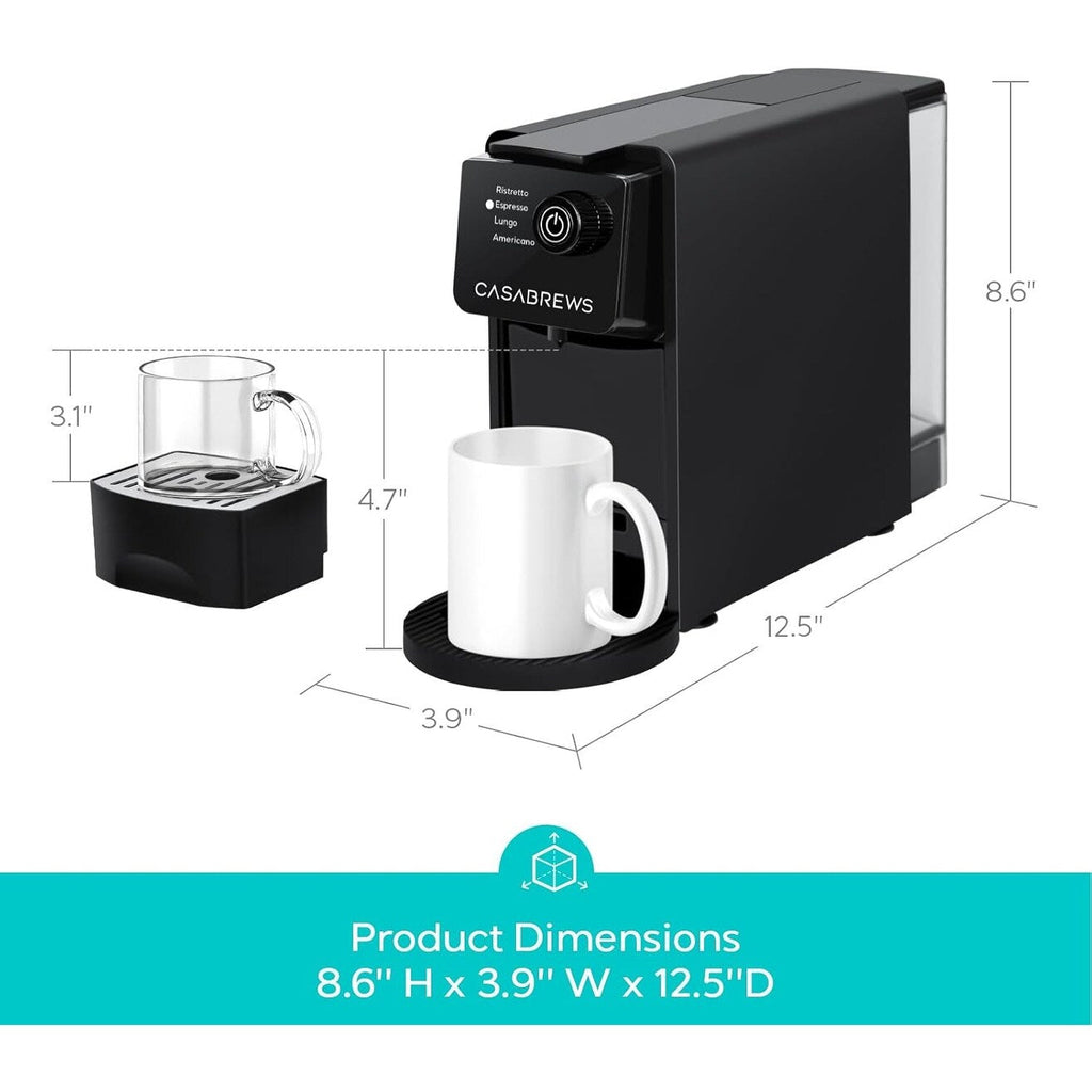 Machine à expresso CASABREWS CM7036E 20 bars pour capsules Nespresso Original