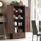 Meuble de garde-manger de cuisine de ferme, armoires de rangement en bois