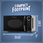 Four à micro-ondes de comptoir Nostalgia Retro, 0,9 pied cube