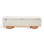Banc de rangement Sunneva Boucle SAFAVIEH Couture - 61 po L x 20 po P x 19 po H - 61Lx20Px19H