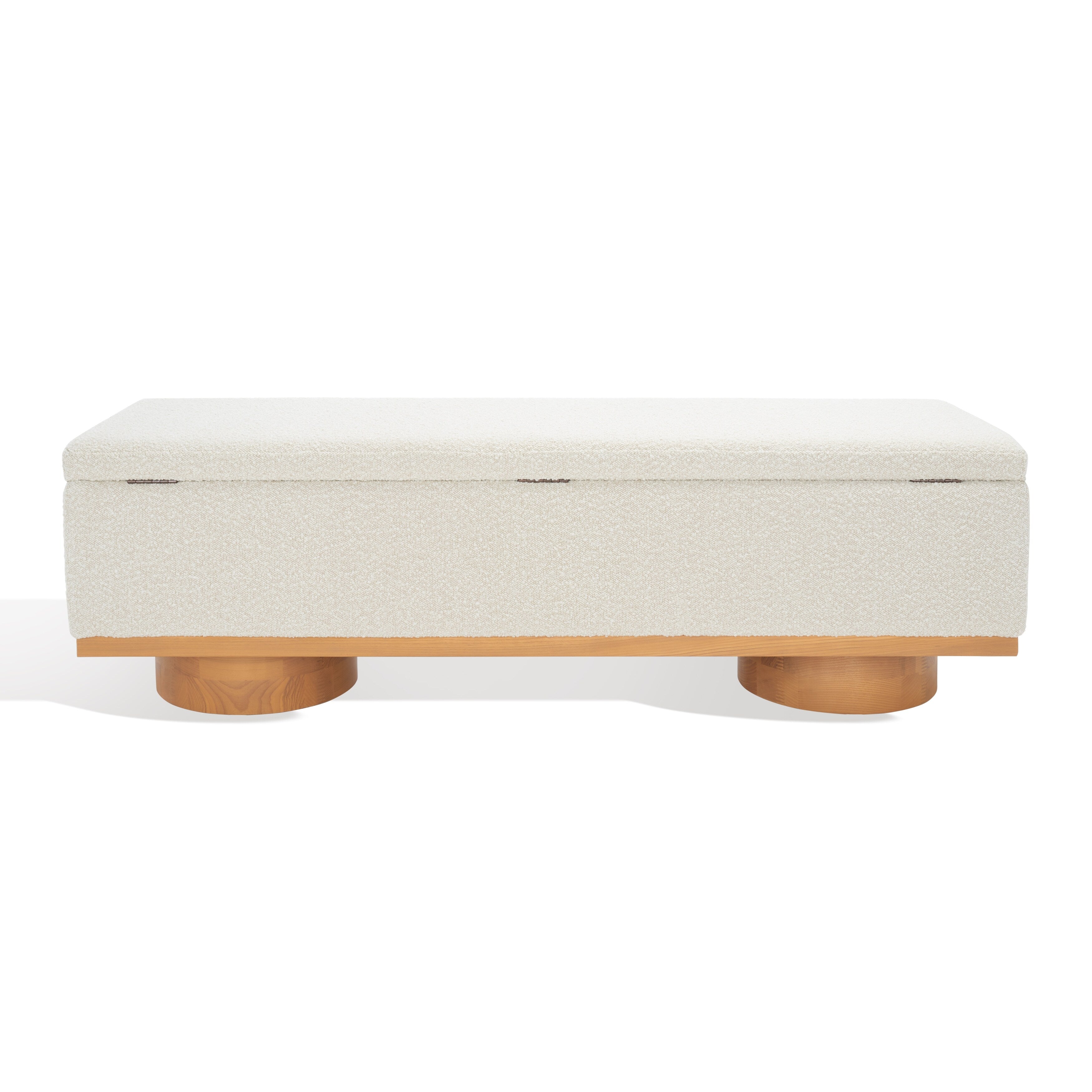 Banc de rangement Sunneva Boucle SAFAVIEH Couture - 61 po L x 20 po P x 19 po H - 61Lx20Px19H