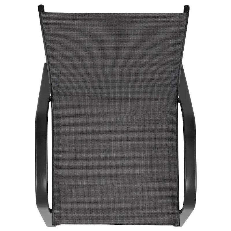 Lot de 4 tabourets de bar d'extérieur avec matériau Flex Comfort - Tabouret de terrasse