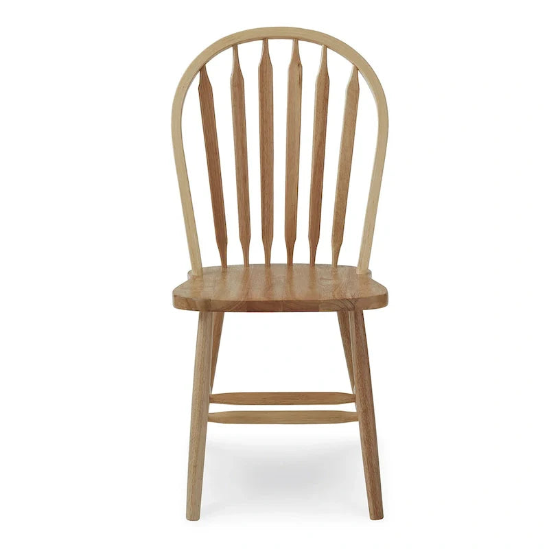 Chaise de salle à manger Windsor Arrowback en bois massif