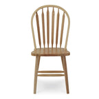 Chaise de salle à manger Windsor Arrowback en bois massif