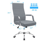 Chaise de bureau Homall nervurée Chaise de bureau d'ordinateur