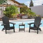 Bonosuki Lot de 2 chaises pliantes Adirondack pour patio et brasero
