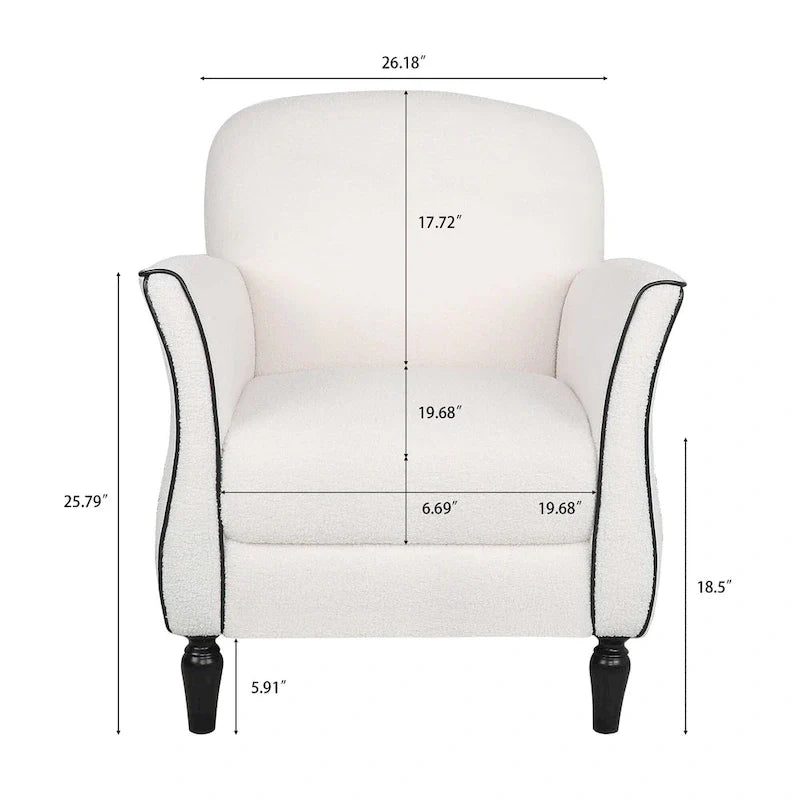 Fauteuils d'appoint modernes pour le salon