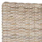 Chaise de salle à manger naturelle Alearda de SAFAVIEH (Lot de 2) - 23 x 24.4 x 34 - 23L x 24P x 34H