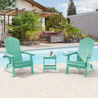 Bonosuki Lot de 2 chaises pliantes Adirondack pour patio et brasero