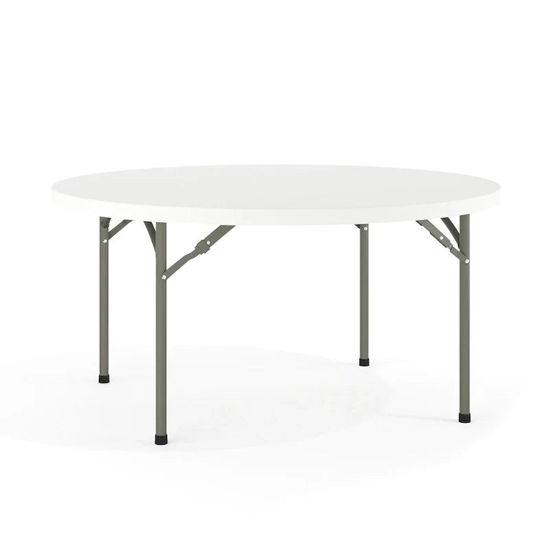 Table de réception pliante ronde en plastique de 1,5 m avec surface épaisse de 5 cm