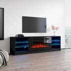 Meuble TV cheminée électrique Amsden Strick & Bolton