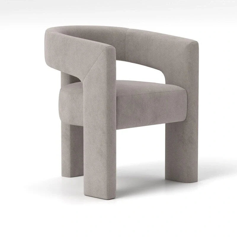 Chaise de salle à manger SEYNAR Modern Glam en velours, chaise d'appoint à dossier ouvert, lot de 6