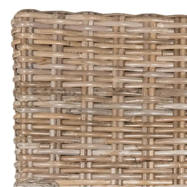 Chaise de salle à manger naturelle Alearda de SAFAVIEH (Lot de 2) - 23 x 24.4 x 34 - 23L x 24P x 34H