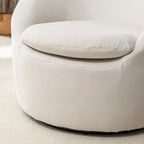 Fauteuil pivotant - Rotation à 360° - Tissu bouclette