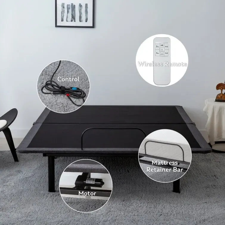 15 Lit double ajustable avec télécommande sans fil